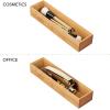 image:imagemDesign Slim Wooden Bamboo Drawer Organizer for Office  12 Long Stackable Storage Box Tray for Desk DrawersCabinet  Junk Drawer and Accessories Organization  Echo Collection 6 Pack Natural Wood