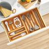 image:imagemDesign Slim Wooden Bamboo Drawer Organizer for Office  12 Long Stackable Storage Box Tray for Desk DrawersCabinet  Junk Drawer and Accessories Organization  Echo Collection 6 Pack Natural Wood