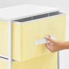 image:imagemDesign Steel Top and Frame Storage Dresser Tower Unit with 3 Removable Fabric Drawers for Bedroom Living Room or Bathroom  Holds Clothes Accessories Jane Collection  Light YellowWhite