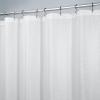 image:imagemDesign Extra Wide Light Weight Waffle Weave Polyester Shower Curtain with Reinforced Buttonholes for Bathroom Showers and Bathtubs  Elegant Woven Geometric Square  108 x 72  White