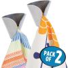 image:imagemDesign Decorative Metal Kitchen SelfAdhesive Wall Mount Towel Hanger  Storage and Display Hook for Hand Dish and Tea Towels  Stick on Inside or Outside of Doors  Unique Design 2 Pack  Brushed