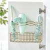 image:imagemDesign Hair Dryer Caddy  Wall Mounted Storage Rack with 4 Compartments  Hair Tool Organiser for Dryers Curling Wands Straighteners  BrassSoft Brass