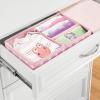 image:imagemDesign Fabric Drawer Organizer Bins KidsBaby Nursery Dresser Closet Shelf Playroom Organization Hold Clothes Toys Diapers Bibs Blankets Set of 2 6 Pack PinkWhite Polka DotPinkWhite