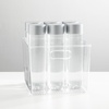 image:imagemDesign Plastic Food Storage Container Bin with Handles  for Kitchen Pantry Cabinet FridgeFreezer  Narrow for Snacks Produce Vegetables Pasta  BPA Free Food Safe  4 Pack Clear10 x 10 x 8 Pack of 4