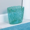 image:imagemDesign Plastic Slim Oval 2 Gallon Trash Can Wastebasket Garbage Bin  Decorative Themed Basket for Bathroom Bedroom Office  Hold Trash Waste Recycling  Pebbles Collection  BlueBlue