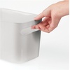 image:imagemDesign Deep Plastic Bathroom Bin with Handles Storage Organizer for Vanity Countertop Hold Soap Body Wash Shampoo Lotion Conditioner Hand Towels  10 Long Aura Collection 8 Pack Light Gray