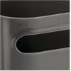 image:imagemDesign Deep Plastic Bathroom Vanity Storage Bin with Handles  Organizer for Hand Soap Body Wash Shampoo Lotion 4 Pack  Charcoal Gray