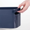 image:imagemDesign Large Plastic Storage Bin with Handles for Bathroom Cupboard Cabinet Under Sink or Counter Holds Toilet Paper Hair Tools Makeup Accessories 16 Long Aura Collection 8 Pack Navy Blue