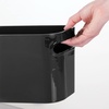 image:imagemDesign Plastic Bathroom Bin with Handles  Storage Organizer for Vanity Countertop  Hold Soap Body Wash Shampoo Lotion Conditioner Hand Towels  Aura Collection  8 Pack  16 Long Black
