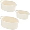 image:imagemDesign Rustic Casual Woven Cotton Rope Bathroom Basket with Handles  Storage Organizer Set for Countertop Floor Closet or Vanity  Holds Toilet Paper Towels or Magazines  Set of 3 White