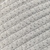 image:imagemDesign Rustic Casual Woven Cotton Rope Bathroom Basket with Handles  Storage Organizer Set for Countertop Floor Closet or Vanity  Holds Toilet Paper Towels or Magazines  Set of 3 Gray