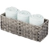 image:imagemDesign Rustic Farmhouse Woven Toilet Paper Holder Basket  Small Storage Organizer Tank Topper for Bathroom Counter or Top of Toilet  Holds 3 Rolls of Toilet Paper  Gray OmbreGrey Ombre