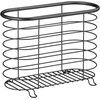 image:imagemDesign Stainless Steel Hair Dryer and Flat Iron Holder Storage Organizer Bin for Living Room Bathroom Guest Room Holds Hair Dryer Brush Curling Iron Straightener Omni Collection  Matte Black