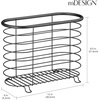 image:imagemDesign Stainless Steel Hair Dryer and Flat Iron Holder Storage Organizer Bin for Living Room Bathroom Guest Room Holds Hair Dryer Brush Curling Iron Straightener Omni Collection  Matte Black