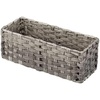image:imagemDesign Rustic Farmhouse Woven Toilet Paper Holder Basket  Small Storage Organizer Tank Topper for Bathroom Counter or Top of Toilet  Holds 3 Rolls of Toilet Paper  Gray OmbreGrey Ombre
