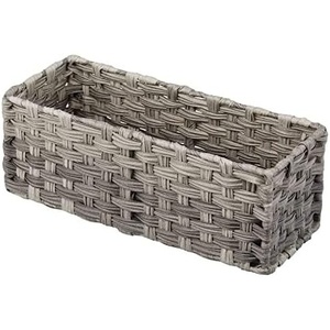 image:imagemDesign Rustic Farmhouse Woven Toilet Paper Holder Basket  Small Storage Organizer Tank Topper for Bathroom Counter or Top of Toilet  Holds 3 Rolls of Toilet Paper  Gray OmbreGrey Ombre