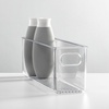 image:imagemDesign Plastic Bathroom Organizer  Storage Holder Bin with Handles for Vanity Cupboard Cabinet Shelf Linen or Hallway Closets Holds Styling Tools Beauty Products or Toiletries  2 Pack  Clear