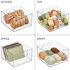 image:imagemDesign Deep Plastic Stackable Storage Organizer Container Bin Hallway Bedroom Linen Coat and Entryway Closet Organization  Holds Clothing Blankets Accessories  Ligne Collection  Clear10 x 10 x 6 Pack of 1