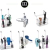 image:imagemDesign Metal Bathroom Storage Tool Organizer Accessory Basket Tray  Hang Over Cabinet Door  Storage for Hair Dryer Straightener Curling Iron amp Hair Styling Products  Concerto Collection  ChromeChrome