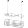 image:imagemDesign Metal Bathroom Storage Tool Organizer Accessory Basket Tray  Hang Over Cabinet Door  Storage for Hair Dryer Straightener Curling Iron amp Hair Styling Products  Concerto Collection  ChromeChrome