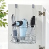 image:imagemDesign OverCabinet Hair Care Tools Holder for Hair Dryer Flat Iron Curling Wand Straightener  ChromeChrome