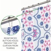 image:imagemDesign Waffle Knit Shower Curtain  Long Cotton Blend Bathroom Shower Curtain  Spa Quality Luxury Solid Color Cloth Shower Curtains for Bathroom  Hyde Collection 72 x 72  Light Aqua BluePink