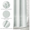 image:imagemDesign Waffle Knit Shower Curtain  Long Cotton Blend Bathroom Shower Curtain  Spa Quality Luxury Solid Color Cloth Shower Curtains for Bathroom  Hyde Collection 72 x 72  Light Aqua BlueLight Aqua