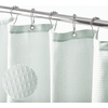 image:imagemDesign Waffle Knit Shower Curtain  Long Cotton Blend Bathroom Shower Curtain  Spa Quality Luxury Solid Color Cloth Shower Curtains for Bathroom  Hyde Collection 72 x 72  Light Aqua BlueLight Aqua