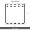 image:imagemDesign Waffle Knit Shower Curtain  Long Cotton Blend Bathroom Shower Curtain  Spa Quality Luxury Solid Color Cloth Shower Curtains for Bathroom  Hyde Collection 72 x 72  Light Aqua BlueLight Aqua