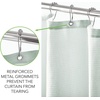 image:imagemDesign Waffle Knit Shower Curtain  Long Cotton Blend Bathroom Shower Curtain  Spa Quality Luxury Solid Color Cloth Shower Curtains for Bathroom  Hyde Collection 72 x 72  Light Aqua BlueLight Aqua