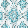 image:imagemDesign Waffle Knit Shower Curtain  Long Cotton Blend Bathroom Shower Curtain  Spa Quality Luxury Solid Color Cloth Shower Curtains for Bathroom  Hyde Collection 72 x 72  Light Aqua BlueTeal Multi