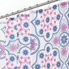 image:imagemDesign Waffle Knit Shower Curtain  Long Cotton Blend Bathroom Shower Curtain  Spa Quality Luxury Solid Color Cloth Shower Curtains for Bathroom  Hyde Collection 72 x 72  Light Aqua BluePink