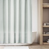image:imagemDesign Waffle Knit Shower Curtain  Long Cotton Blend Bathroom Shower Curtain  Spa Quality Luxury Solid Color Cloth Shower Curtains for Bathroom  Hyde Collection 72 x 72  Light Aqua BlueLight Aqua