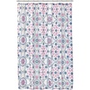 image:imagemDesign Waffle Knit Shower Curtain  Long Cotton Blend Bathroom Shower Curtain  Spa Quality Luxury Solid Color Cloth Shower Curtains for Bathroom  Hyde Collection 72 x 72  Light Aqua BluePink