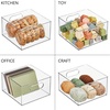 image:imagemDesign Deep Plastic Stackable Storage Organizer Container Bin Bath and Shower Organization for Cabinet Cupboard Shelves Counter or Closet  Holds Shampoo Vitamins  Ligne Collection  Clear