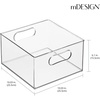 image:imagemDesign Deep Plastic Stackable Storage Organizer Container Bin Bath and Shower Organization for Cabinet Cupboard Shelves Counter or Closet  Holds Shampoo Vitamins  Ligne Collection  Clear