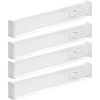 image:imagemDesign Set of 4 Drawer Dividers  Expandable Drawer Organiser Set with Protective Foam Ends  Useful Kitchen Accessories  CreamWhite