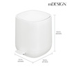 image:imagemDesign Plastic 13 Gallon5 Liter Trash Can Waste Basket for Bathroom with Lid Step Pedal Dustbin and Removable Liner Bucket  Small Garbage Bin for Bathroom Bedroom or Office  WhiteWhite