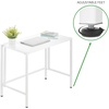image:imagemDesign Folding Desk for Compact Spaces  Collapsible Compact Writing and Computer Workstation Steel Furniture Table for Living Room Dorm Home Office and Bedroom  White