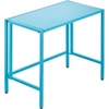 image:imagemDesign Folding Desk for Compact Spaces  Collapsible Compact Writing and Computer Workstation Steel Furniture Table for Living Room Dorm Home Office and Bedroom  Ocean Blue