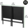 image:imagemDesign Folding Desk for Compact Spaces  Collapsible Compact Writing and Computer Workstation Steel Furniture Table for Living Room Dorm Home Office and Bedroom  Black