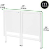 image:imagemDesign Folding Desk for Compact Spaces  Collapsible Compact Writing and Computer Workstation Steel Furniture Table for Living Room Dorm Home Office and Bedroom  White