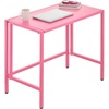 image:imagemDesign Folding Desk for Compact Spaces  Collapsible Compact Writing and Computer Workstation Steel Furniture Table for Living Room Dorm Home Office and Bedroom  Rose Pink