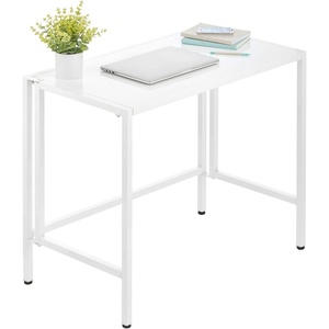 image:imagemDesign Folding Desk for Compact Spaces  Collapsible Compact Writing and Computer Workstation Steel Furniture Table for Living Room Dorm Home Office and Bedroom  White
