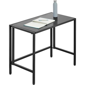 image:imagemDesign Folding Desk for Compact Spaces  Collapsible Compact Writing and Computer Workstation Steel Furniture Table for Living Room Dorm Home Office and Bedroom  Black