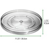 image:imagemDesign Lazy Susan Plastic Turntable Food Storage Container for Cabinets Pantry Refrigerator Countertops Spinning Organizer for Spice Bottles Jar Condiments Baking  1125 Round  Smoke Gray