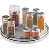 image:imagemDesign Lazy Susan Plastic Turntable Food Storage Container for Cabinets Pantry Refrigerator Countertops Spinning Organizer for Spice Bottles Jar Condiments Baking  1125 Round  Smoke Gray