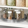 image:imagemDesign Lazy Susan Plastic Turntable Food Storage Container for Cabinets Pantry Refrigerator Countertops Spinning Organizer for Spice Bottles Jar Condiments Baking  1125 Round  Smoke Gray